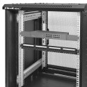 Qoltec Szafa RACK 19" | 15U | 600 x 600 x 855 | perforowane drzwi | stojąca | nóżki + kółka | stalowa obudowa | zamek
