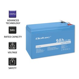 Akumulator LiFePO4 Litowo-Żelazowo-Fosfor | 12.8V | 9Ah | 115.2Wh | BMS