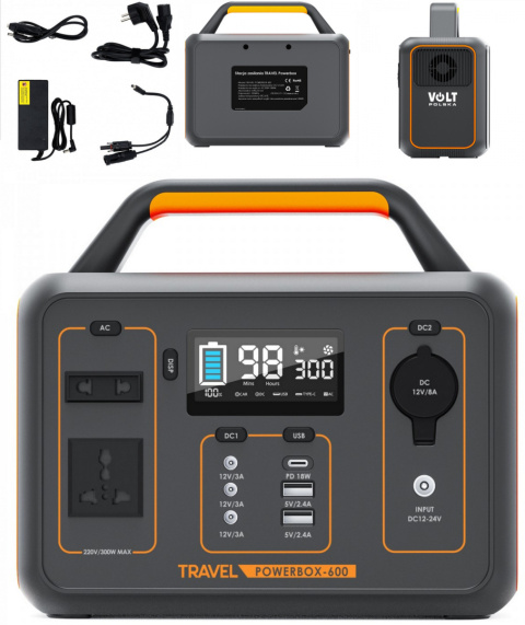 Przenośny magazyn energii TRAVEL POWERBOX OPTI 600 (300W)
