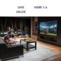 Qoltec Aktywny rozdzielacz Splitter 4 x HDMI 4K x 2K | 3.4Gb/s | High stability