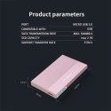 Qoltec Aluminiowa Obudowa | Kieszeń na dysk SSD HDD 2.5" | SATA | USB 3.0 | Super speed 5Gb/s | 2TB | Różowy