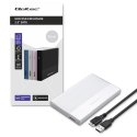 Qoltec Aluminiowa Obudowa | Kieszeń na dysk SSD HDD 2.5" | SATA | USB 3.0 | Super speed 5Gb/s | 2TB | Srebrny