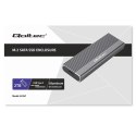 Qoltec Aluminiowa Obudowa | Kieszeń na dysk SSD M.2 | SATA | NGFF | USB-C | Super speed 6Gb/s | 2TB | Szary