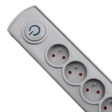 Qoltec Listwa antyprzepięciowa | 5 gniazd | 3m