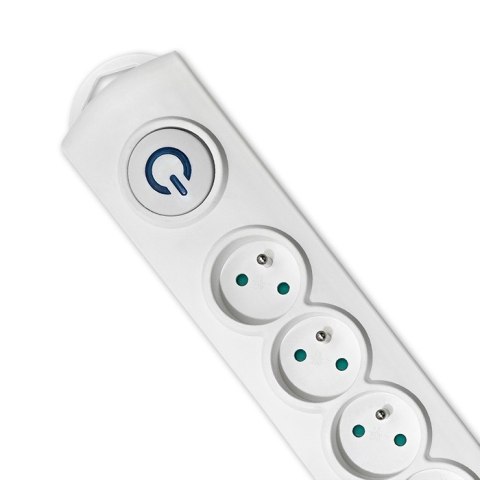 Qoltec Listwa antyprzepięciowa | 8 gniazd | 1.5m