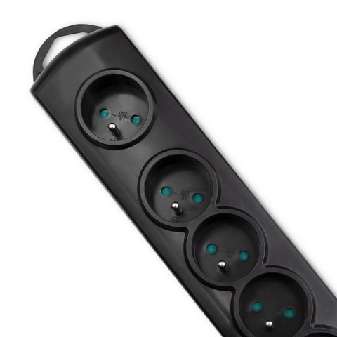 Qoltec Listwa antyprzepięciowa | wł. QS | 7 gniazd | 1.5m