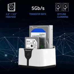 Qoltec Stacja dokująca do dysków HDD SSD 2.5