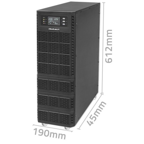 Qoltec Zasilacz awaryjny UPS | 6kVA | 6000W | Power Factor 1.0 | LCD | EPO | On-line