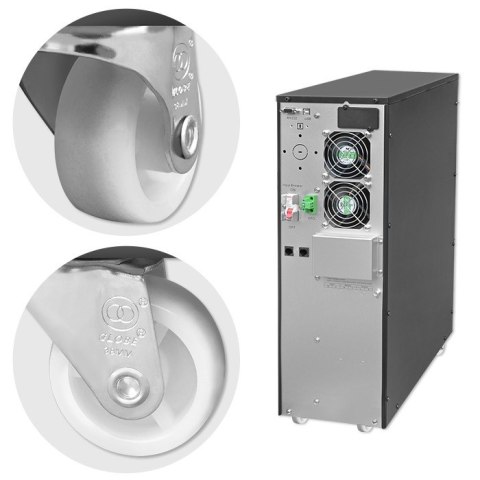 Qoltec Zasilacz awaryjny UPS | 6kVA | 6000W | Power Factor 1.0 | LCD | EPO | On-line