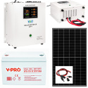 Zestaw Fotowoltaiczny Sinus Pro 1500S Panel 500W Akumulator Żelowy GEL 110Ah