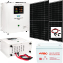 Zestaw Solarny Sinus Pro 1500S 2xPanele 500W Akumulator GEL 110Ah