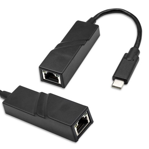 Adapter USB typ C męski/ RJ-45 żeński | 20cm