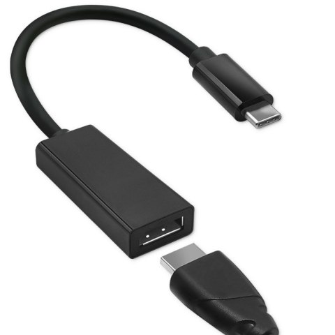 Adapter USB typ C męski/DP żeński | 4K | 23cm