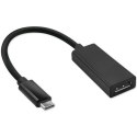 Adapter USB typ C męski/DP żeński | 4K | 23cm