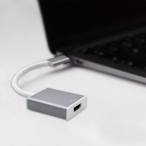 Qoltec Adapter USB 3.1 Typ C męski | HDMI A żeński