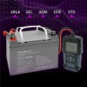 Qoltec Cyfrowy tester akumulatora z wyświetlaczem LCD 12V | 24V | 3Ah-400Ah