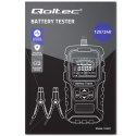 Qoltec Cyfrowy tester akumulatora z wyświetlaczem LCD 12V | 24V | 3Ah-400Ah