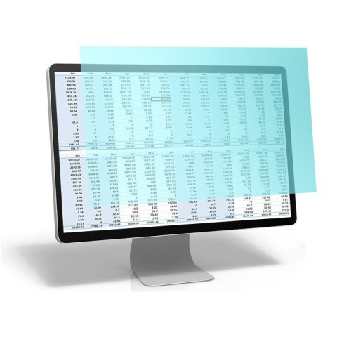 Qoltec Filtr światła niebieskiego 21.5" | 16:9 | Ochrona wzroku | Anti Glare | Matowy | na monitor