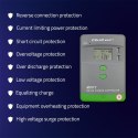 Solarny regulator ładowania MPPT z czujnikiem temp. 20A 12V/24VLCD 2xUSB
