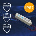 Qoltec Zasilacz impulsowy LED IP67 | 20W | 12V | 1.6A | Wodoodporny