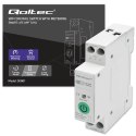 Qoltec Przekaźnik 63A na szynę DIN z licznikiem energii elektrycznej | TUYA | Wi-Fi | SMART LIFE