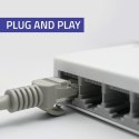 Qoltec SWITCH Przełącznik sieciowy 5 x port RJ45 | 1000Mbps | Fast Ethernet | LAN