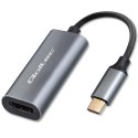 Qoltec Adapter Aluminiowa Przejściówka USB-C na HDMI 4K | 60Hz do Laptop Smartfon