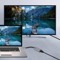 Qoltec Adapter Aluminiowa Przejściówka USB-C na HDMI 4K | 60Hz do Laptop Smartfon