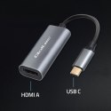 Qoltec Adapter Aluminiowa Przejściówka USB-C na HDMI 4K | 60Hz do Laptop Smartfon