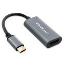 Qoltec Adapter Aluminiowa Przejściówka USB-C na HDMI 4K | 60Hz do Laptop Smartfon