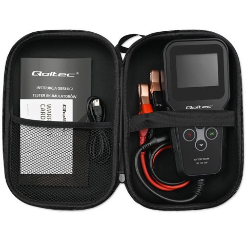 Qoltec Cyfrowy analyzer tester akumulatora 3w1 z wyświetlaczem LCD 6V | 12V | 24V | 30Ah-200Ah