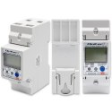 Qoltec Jednofazowy elektroniczny licznik | miernik zużycia energii na szynę DIN | Wi-fi | TUYA | 230V | LCD