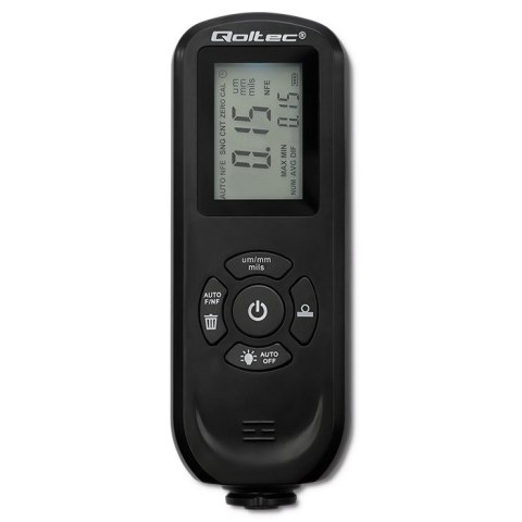 Qoltec Miernik grubości lakieru z wyświetlaczem LCD | 0 ~ 2000um