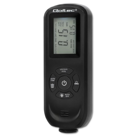 Qoltec Miernik grubości lakieru z wyświetlaczem LCD | 0 ~ 2000um