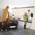 Qoltec Mobilna ładowarka do samochodu elektrycznego EV z regulacją 2w1 Typ2 | SCHUKO | 3.5kW | 230V | LCD | Przenośna | Wallbox 