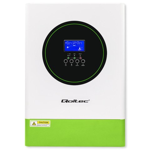 Qoltec Modularny Hybrydowy inwerter solarny Off-Grid 6.2kVA| 6.2kW | 120A | MPPT | 12 jednostek | BMS | Sinus | opcja Wi-Fi | Po