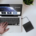Qoltec Obudowa/kieszeń na napęd optyczny CD/DVD SATA | USB 3.0 | 12.7mm | wbudowany kabel