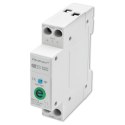 Qoltec Przekaźnik 63A na szynę DIN z licznikiem energii elektrycznej | eWeLink od Sonoff | Wi-Fi | Dioda LED