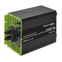 Qoltec Przetwornica solarna Monolith 3w1 z funkcją ładowania AC | MPPT | UPS | ATS | 1000W | 2000W | 12V na 230V | Czysty Sinus