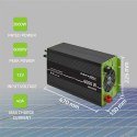 Qoltec Przetwornica solarna Monolith 3w1 z funkcją ładowania AC | MPPT | UPS | ATS | 3000W | 6000W | 12V na 230V | Czysty Sinus