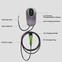 Qoltec Stacja ładowania EV 2w1 Typ2 | 22kW | Wi-fi| TUYA | LCD | RFID | 3 fazy | Wallbox | 5m
