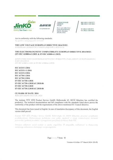 Panel Jinko Solar JKM590-72HL4-BDV 590Wp (BiFacial)