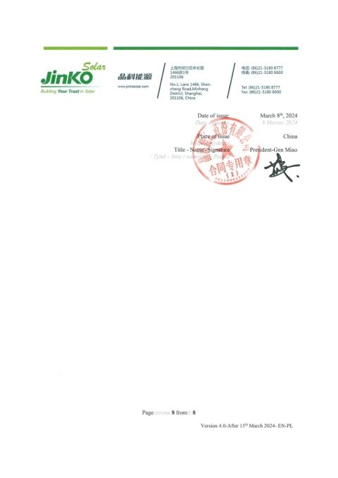 Panel Jinko Solar JKM590-72HL4-BDV 590Wp (BiFacial)