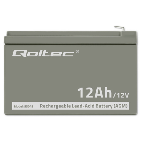 Qoltec Akumulator AGM | 12V | 12Ah | max. 180A