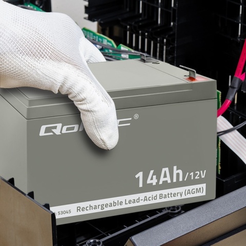 Qoltec Akumulator AGM | 12V | 14Ah |max. 210A