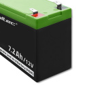 Qoltec Akumulator AGM | 12V | 7.2 Ah | max 108A