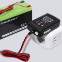 Qoltec Automatyczna ładowarka do akumulatora AGM GEL STD 6V 12V Prostownik 30W