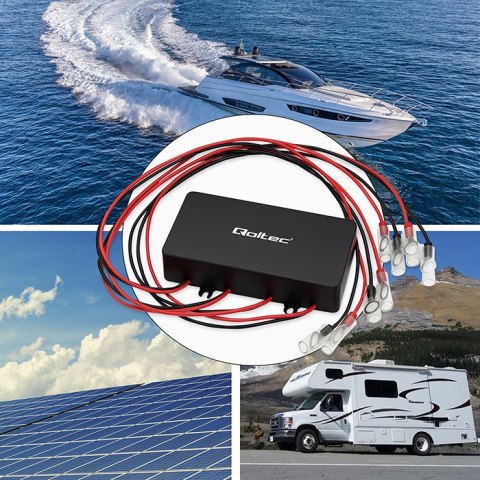 Qoltec Balanser napięcia 48V do akumulatorów 4 x 12V | 10A | LiFePO4 AGM GEL