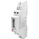 Qoltec Jednofazowy elektroniczny licznik | miernik zużycia energii na szynę DIN | 230V | 30A | LCD | 1P