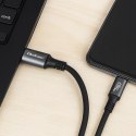 Qoltec Kabel USB4 Ultra-Fast Gen3 | USB-C PD 240W | 4K | 40Gb/s | 1m | Czarny